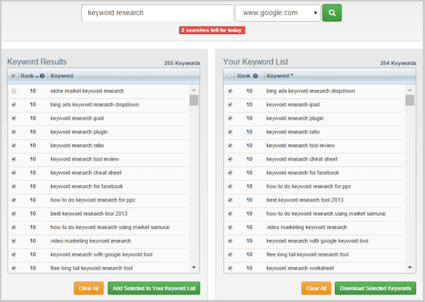 Keyword Tool Dominator