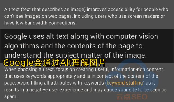 Google會(huì)通過Alt理解圖片